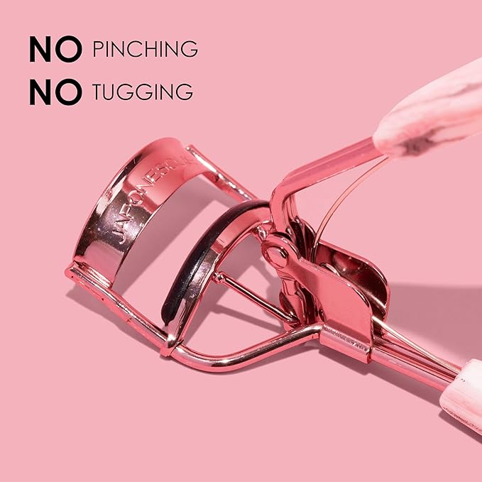 JAPONESQUE Comfort Grip Eyelash Curler for Natural & False Lashes, Universal Fit, Long-Lasting Curl