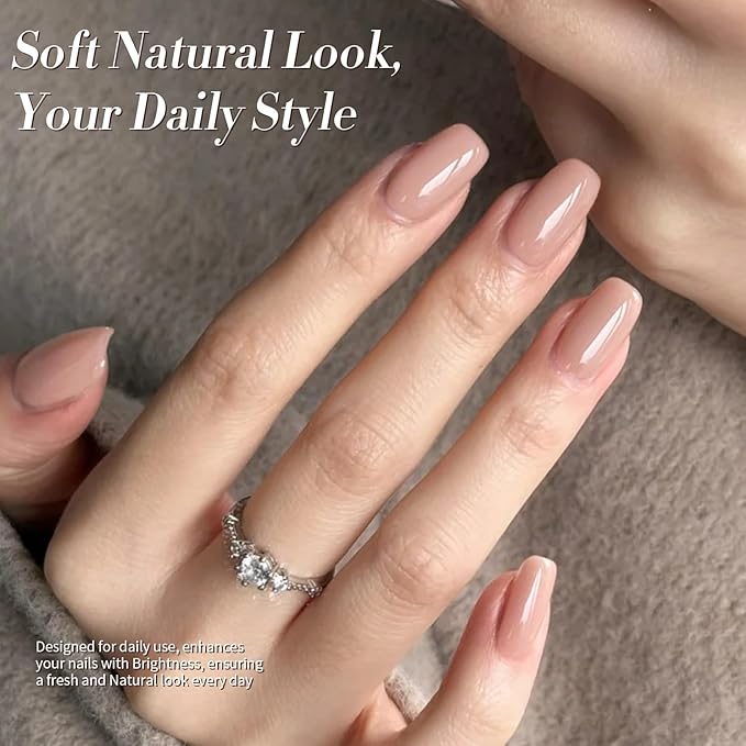 BORN PRETTY Gel Polish Nail Set 6 Colors Nude Skin Tones Brown Neutral Colors Soak Off Gel Nail Kit Collection Nail Art Manicure DIY Salon Home Gift