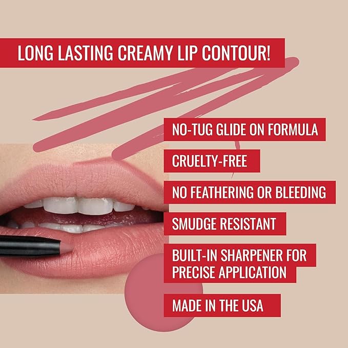 Runway Rogue ‘Minimalist’ Velvet Glam Liquid Lipstick, Almost-Matte Soft Nude Lipstick with ‘A List’ Designer Liner Lip Pencil, Matte Soft Pink-Mauve Lip-Liner Pencil and Lip-Liner Sharpener