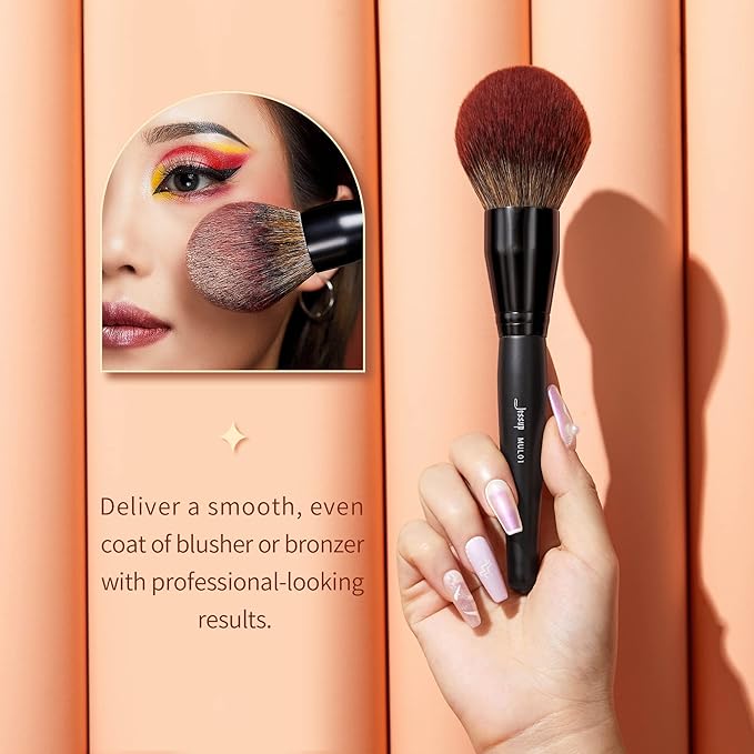 Jessup Powder Makeup Brush, Large Finishing Mineral Powder Brush for Full Face, Body Makeup, Vegan Flawlessly Face Brush for Powder, Blush & Bronzer MUL01