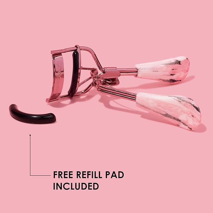 JAPONESQUE Comfort Grip Eyelash Curler for Natural & False Lashes, Universal Fit, Long-Lasting Curl