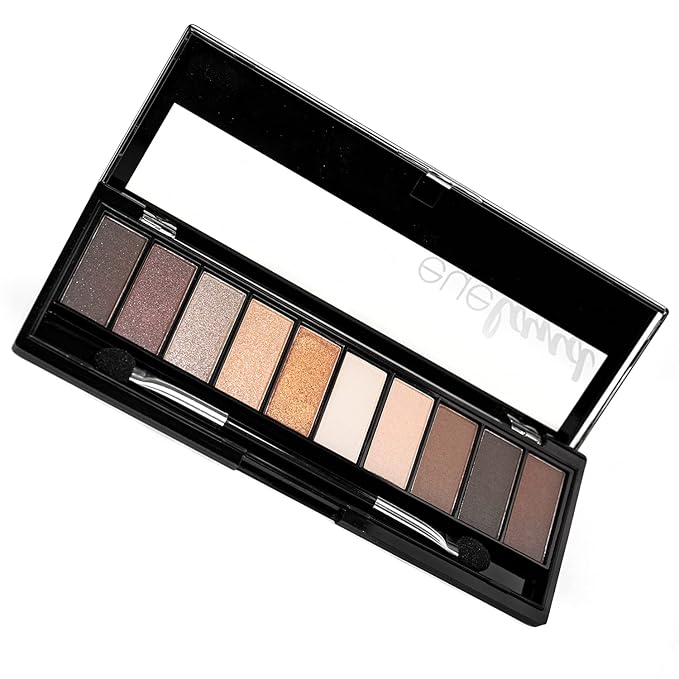 Palladio Eyeland Vibes, Escape to the Tropics, 10 Count Eyeshadow Palette, 5 Curated Palettes, Seductive Nudes to Vibrant Hues, Complimentary Shades, Day and Night Looks, Rich Pigment, Sandbar