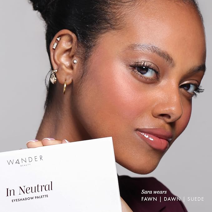 Wander Beauty In Neutral Eyeshadow Palette, 10 Fan-Favorite Shades of Timeless Neutrals, Matte & Shimmer Finish, Versatile Everyday Makeup Looks, Travel Friendly Size, Vegan, Cruelty-free