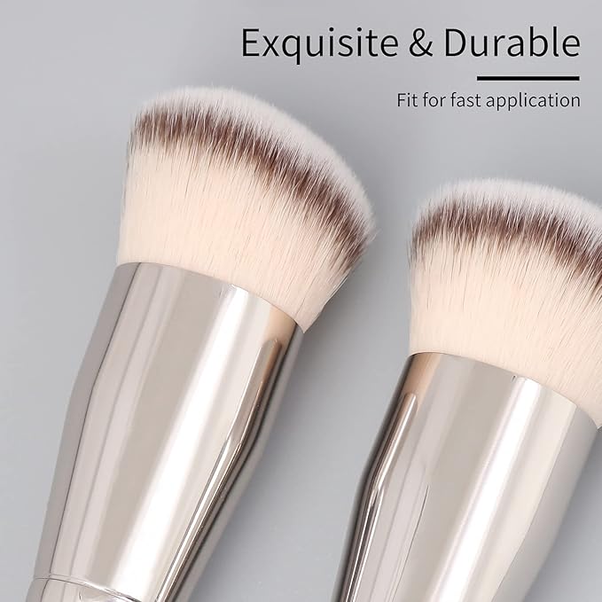 Cream Contour Brush for Cream Makeup, Angled Foundation Brush for Liquid Makeup, Liquid Foundation Brush, Foundation Makeup Brushes - Black, 170B