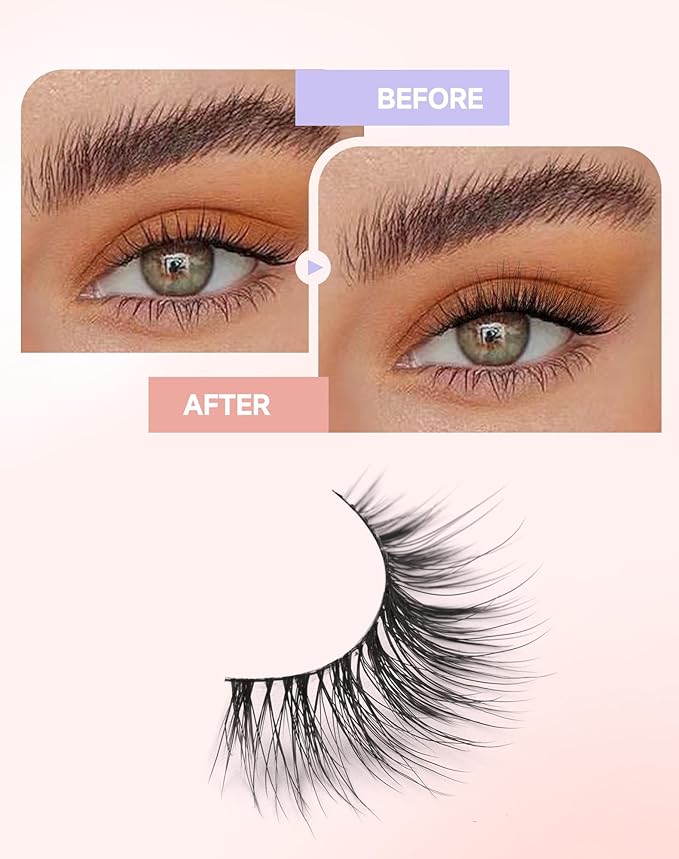 Wispy Natural Eyelashes Strip False Eyelashes Natural Look Fake Lashes Wispy-02