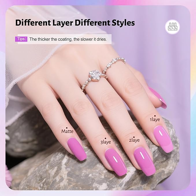 Nail Polish Set, 10 Color With 2PCS Base and Top Coat Nail Polish