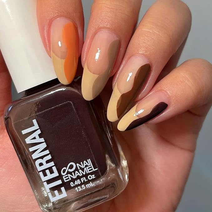 Eternal Nude Nail Polish Set for Women (NUDE OBSESSION) - Brown Nail Polish Set for Girls | Quick Dry & Long Lasting Nail Polish Kit for Home DIY Manicure & Pedicure | Made in USA, 13.5mL (Set of 5)