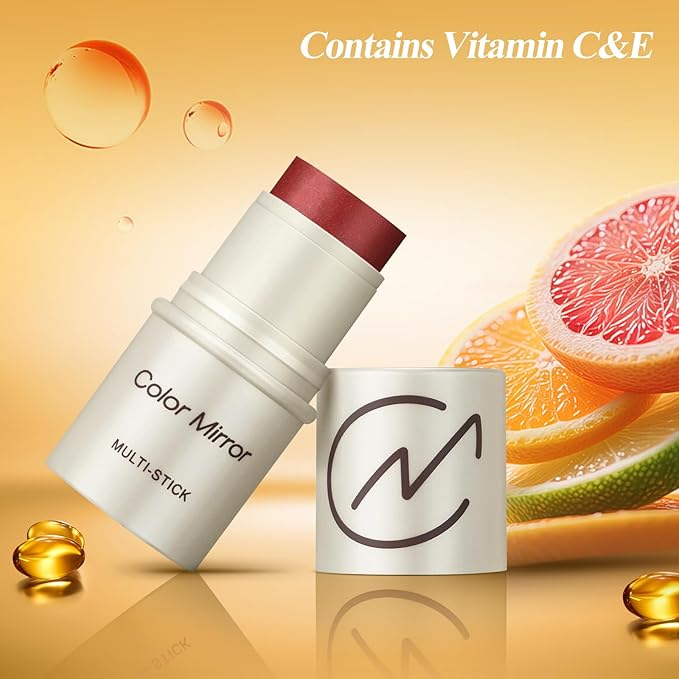 Multi-Use Makeup Stick - Blush, Lipstick, Eyeshadow & Highlighter For All Skin, Buildable Color, Long-Lasting, Lightweight, Natural Soft Finish(22 Pink Matte), 0.158 oz