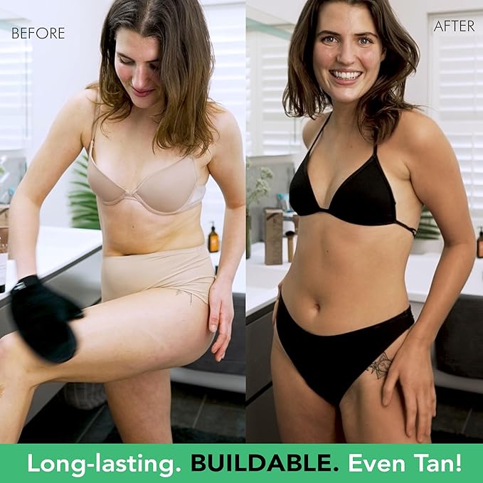 Tanning Lotion Self Tanner - USA Made with Natural & Organic Ingredients, Travel Size Self Tan Lotion, Non Toxic Gradual Tanning Moisturizer, Sunless Tanner for Fake Tan for Women & Men