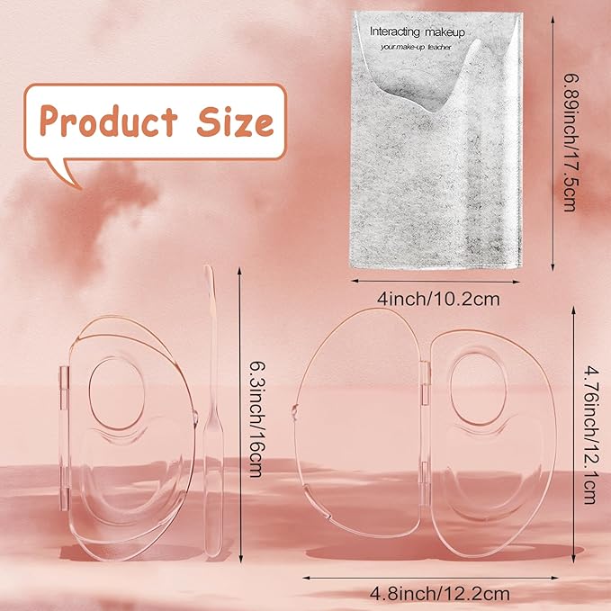 Upgraded Foundation Palette, Makupup Mixing Tray with Spatula for Makeup Artists and Beginners