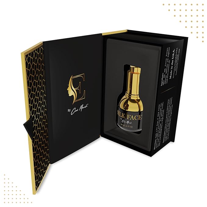 SILK FACE Elixir Serum by Coco March – Anti-Aging, Hydrating & Brightening Facial Moisturizer for Fine Line Reduction, Firming & Illuminating Skin Care with Peptides and Amino Acids, 30ml (1 Fl Oz)