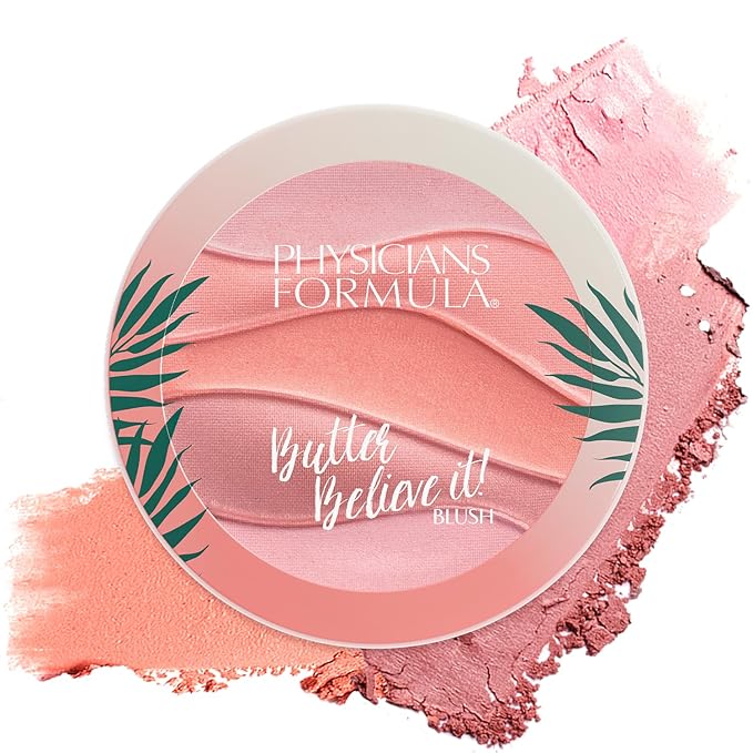 Physicians Formula Butter Believe It Blush Makeup Powder, Pink Sands | Murumuru Butter | For Sensitive Skin | Dermatologist Tested, Clinicially Tested