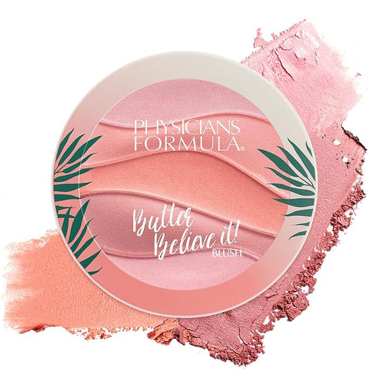 Physicians Formula Butter Believe It Blush Makeup Powder, Pink Sands | Murumuru Butter | For Sensitive Skin | Dermatologist Tested, Clinicially Tested