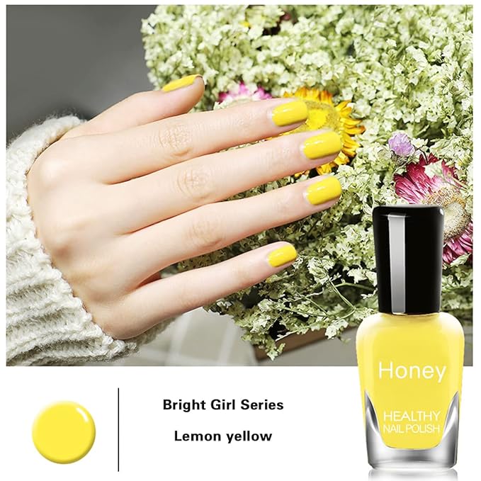 Non Toxic Easy Peel Off and Fast Dry Nail Polish Set for Pack, Eco Friendly & Organic Water Based Nail Polish for Women,Teens,Kids (10 Bottles)