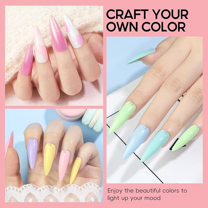 52pcs Gel Nail Polish Kit with U V light 35 Fall Colors Gel Nail Polish Set Cream Color Collection 5PC Top Base Coat Nail Art Manicure Kit for Beginners with Everything Gifts for Women