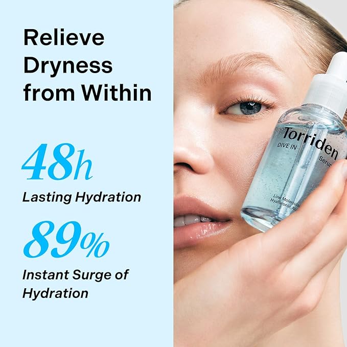 Torriden DIVE IN Hyaluronic Acid Serum 50ml (1.69 fl.oz.) | Deep Hydration to Get Glow Skin | Hyaluronic Acid, Panthenol, Allantoin | Korean Facial Serum