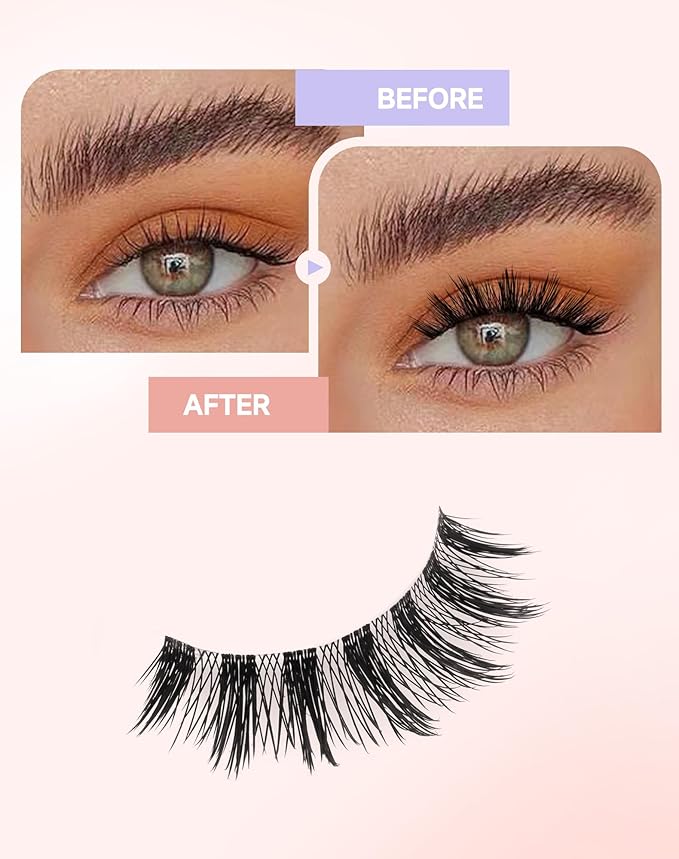 Anime Manga Lashes Natural Look False Eyelashes Wispy Spiky Eyelashes Korean Japanese Asian Cosplay Fake Lashes 7 Pairs Date-12