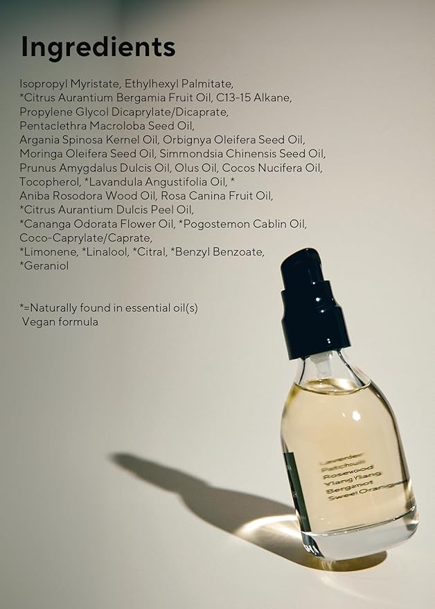 AROMATICA Ritual Lavender & Patchouli Hair Oil - Adds Shine and Smooths Split Ends - Blow Out Hair Serum for Damaged & Frizzy Hair - Nourishing for Dry Curly Hair - Silicone-Free (1.6 fl oz)