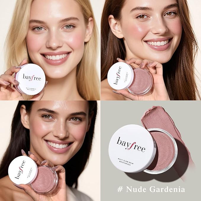 bayfree Multi Glow Balm, Cream Blush for Cheeks, Blush Balm Face Makeup, Radiant Finish, Hydrating, Creamy, Lightweight & Blendable Color, Face Makeup.63 Oz