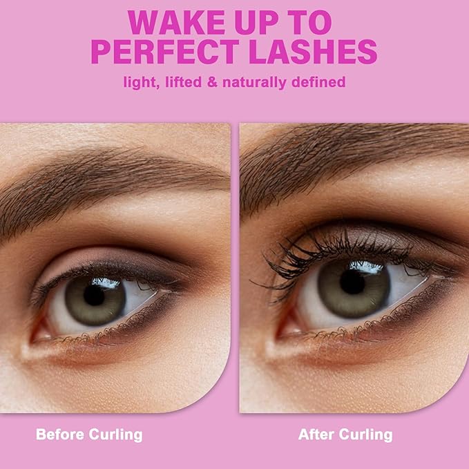 Eye Lash Curler with 6 Replacement Pads, Whalrace Eyelash Curlers Superior Curling Effect, Beautiful and Easy to Identify-Silver Purple Red