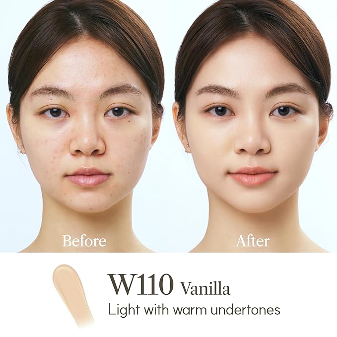 THE FACE SHOP Ink Lasting Liquid Foundation, Full Coverage, 72‑Hour Wear Semi‑Matte Finish, Makeup with Bakuchiol, N120 Marshmallow, 0.84 Fl. Oz.