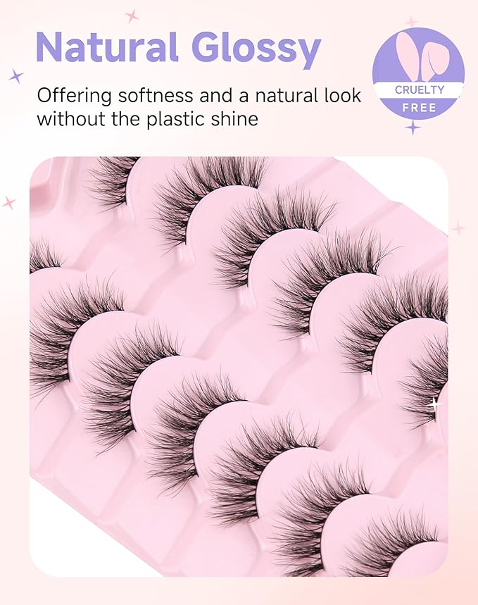 Wispy Natural Eyelashes Strip False Eyelashes Natural Look Fake Lashes Wispy-02