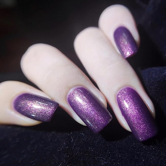 Major Dijit Quick Dry Nail Polish 12ml/0.41fl oz Charm Purple Regular Nail Lacquer Fast Drying & Long Lasting Nail Polish Nail Art Effect for Nail Salon