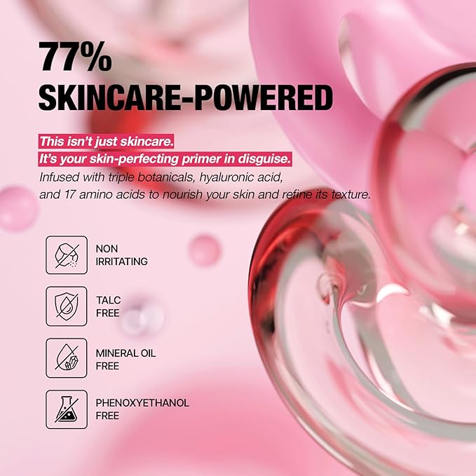 TFIT Delicate Silk Veil Art Primer - Korean Makeup, Poreless Matte Makeup Primer for Oily Skin (Lightweight, Hydrating), Blurring Pore Filler, Smooths fine lines,Long-Lasting Blur Effect, 1.01FL. Oz