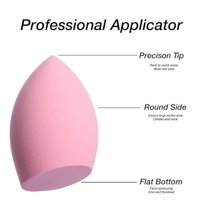 12pc Beauty Blenders Value Pack - Assorted Cosmetic Makeup Sponge Beauty Blender Set For Foundation, Blush, Concealer, Eyeshadow, Contour & Highlighter Bright