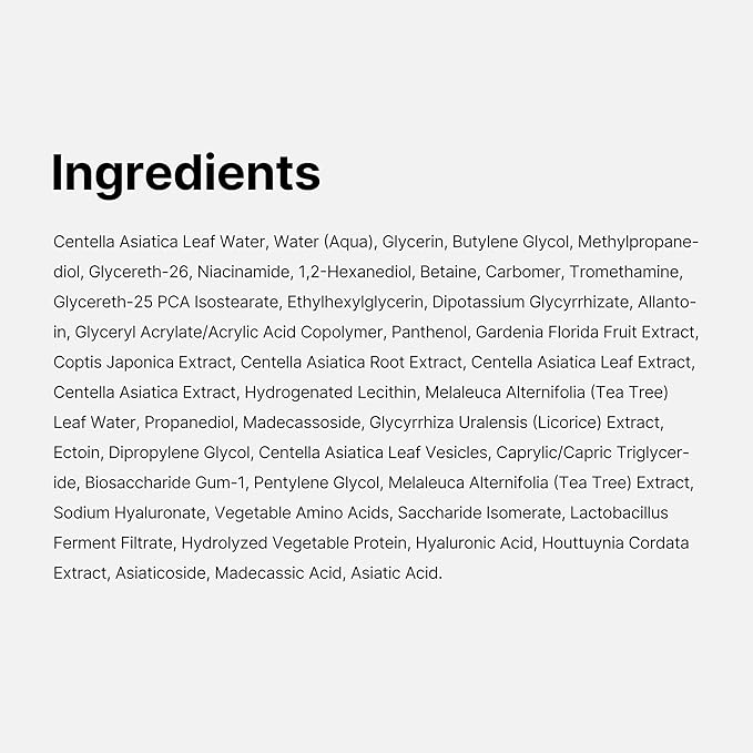 Medicube Exosome Cica Tea Tree Ampoule for Sensitive Skin with Centella Asiatica help reduce redness and breakouts. Low-irritating, Moisturizing & Soothing Serum | Korean Skincare | 30ml