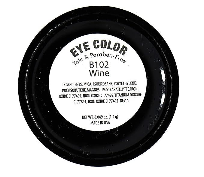 Wine Deep Purple Red Shimmer Pressed Powder Single Vegan Eyeshadow; Talc, Paraben & Cruelty Free