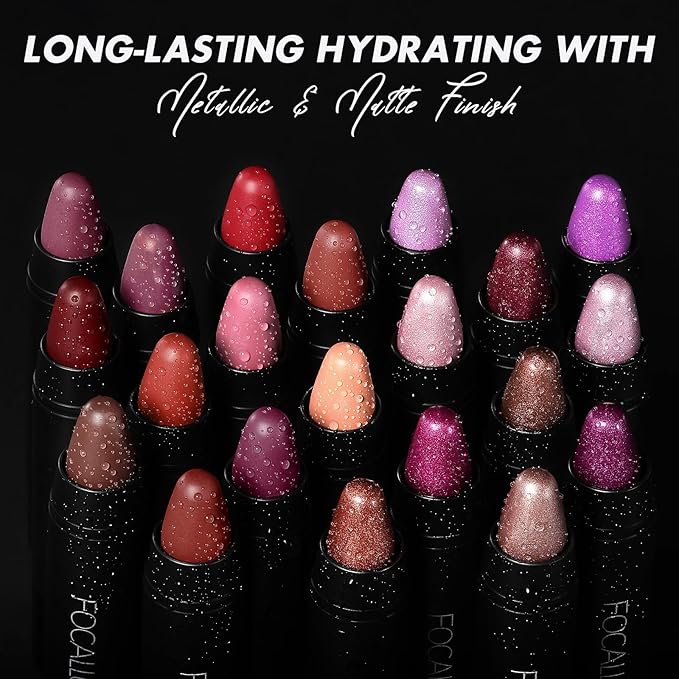 FOCALLURE Ultra Chic Lipstick,Rich Vitamin E Lip Crayon,Lightweight Color without Drying or Fading,Long Lasting Lips Makeup,#22 Pottery