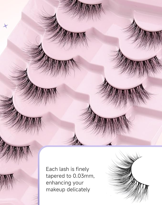 Wispy Natural Eyelashes Strip False Eyelashes Natural Look Fake Lashes Wispy-02