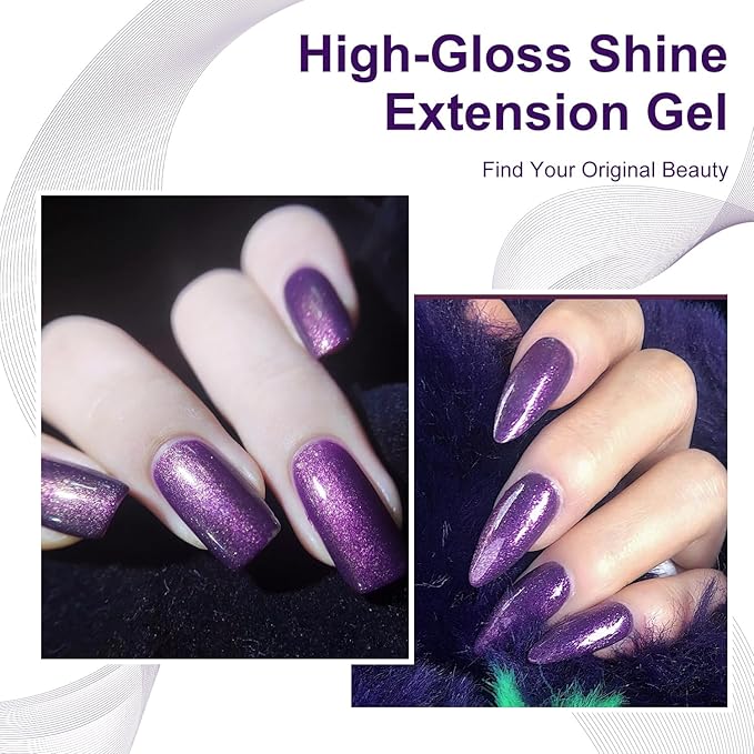 Major Dijit Quick Dry Nail Polish 12ml/0.41fl oz Charm Purple Regular Nail Lacquer Fast Drying & Long Lasting Nail Polish Nail Art Effect for Nail Salon