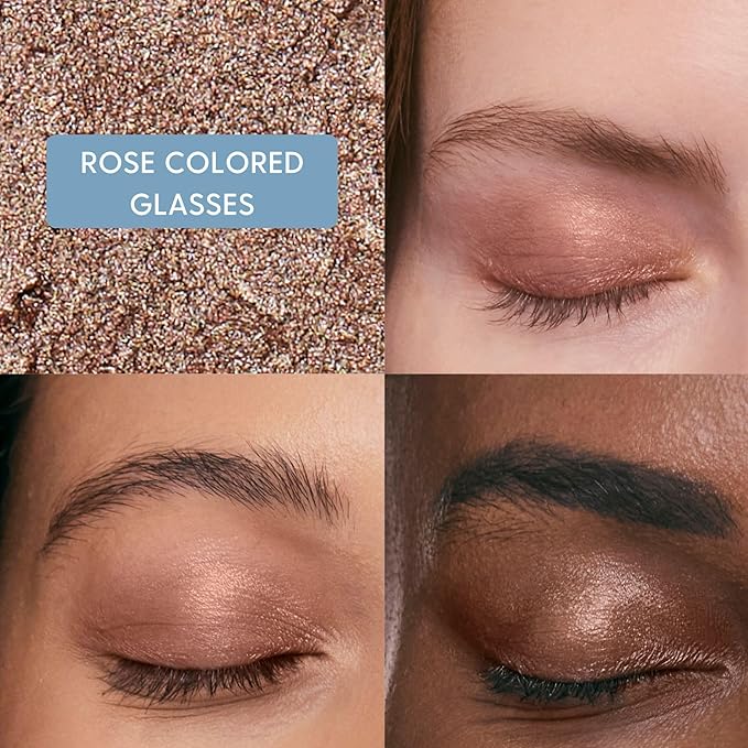 twenty/twenty beauty Visionary Eye Shadow Stick – Shimmer Cream Eye Shadow Pencil - Safe for Sensitive Eyes - Ophthalmologist Developed – Vegan, Cruelty-Free, Clean Ingredients (Rose Colored Glasses)