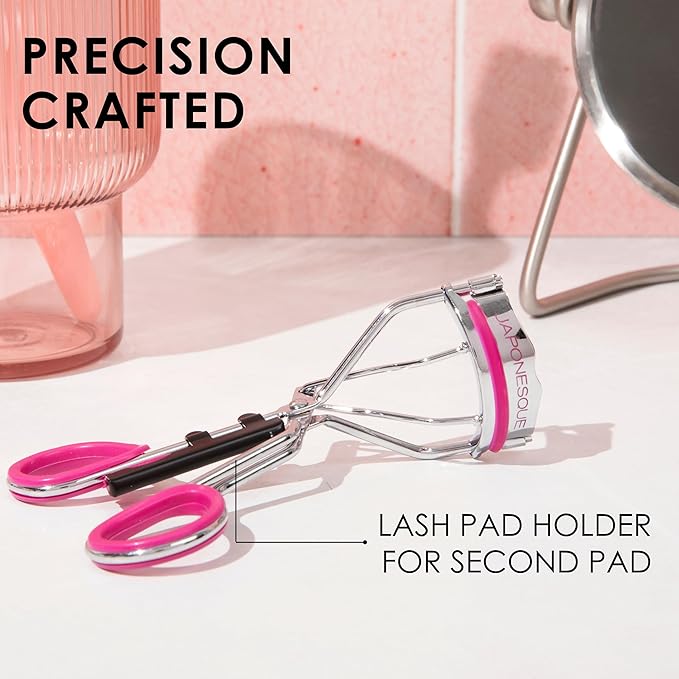 JAPONESQUE Day & Night Eyelash Curler with 2 Unique and Different Lash Pads That Offer Different Lash Curl Effects