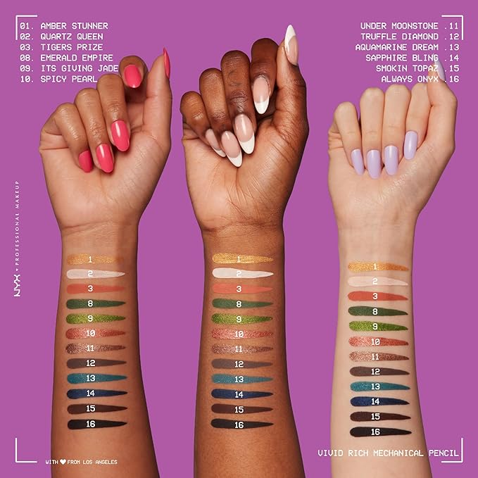 NYX PROFESSIONAL MAKEUP Mechanical Eye Pencil, Vivid Rich Mechanical, Creamy Retractable Eyeliner - Tigers Prize, Cork Orange Eyeliner