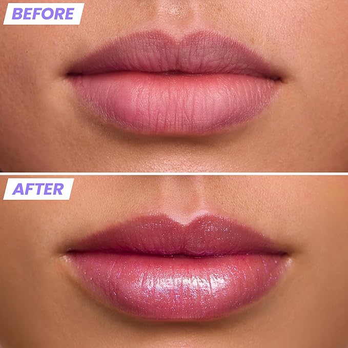 Wonderskin Lip Gloss Blading Top Gloss, Clear Glitter Lip Gloss, Hydrating and High Shine Finish Lip Makeup (Holographic)