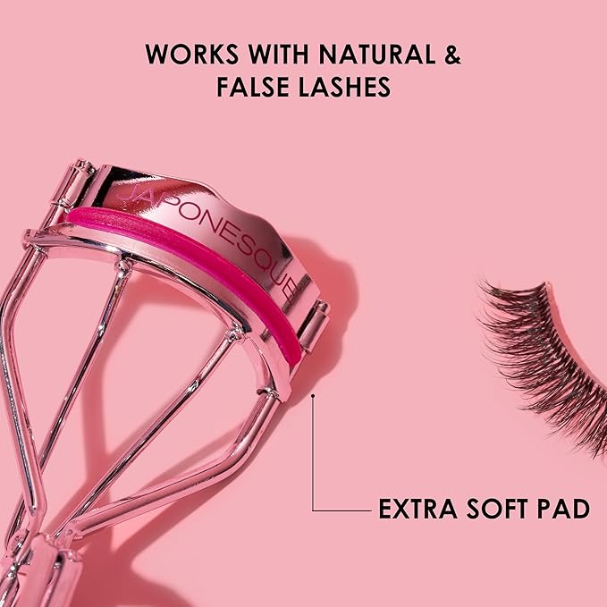 JAPONESQUE Day & Night Eyelash Curler with 2 Unique and Different Lash Pads That Offer Different Lash Curl Effects
