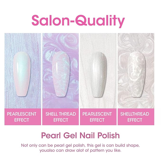 GELLEN Hot Pink Gel Nail Polish, Bright Pink Gel Polish Summer 6 Colors Set, No Wipe Soak Off Glossy UV Light Gel for Acrylic Natural Nails Manicure DIY Home Salon Valentines