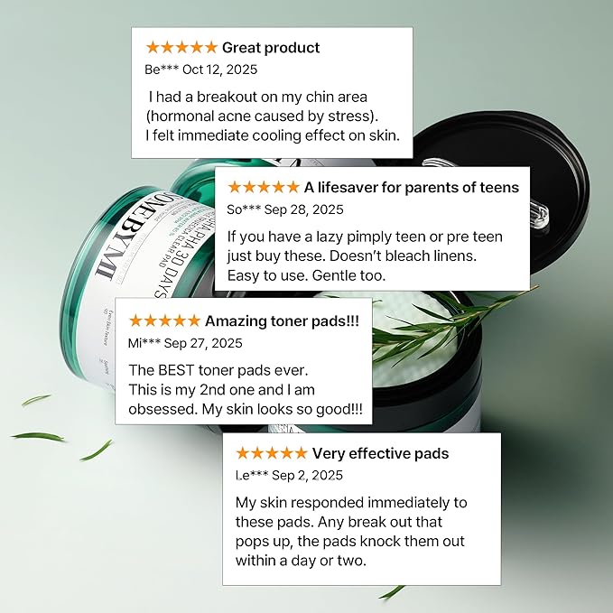 SOME BY MI AHA BHA PHA 30 Days Miracle Truecica Clear Pad – 70 Pads – Korean Exfoliating Centella Face Toner Pads – Gently Clears Impurities, Refines Pores & Smooths Skin Texture – Korean Skin Care