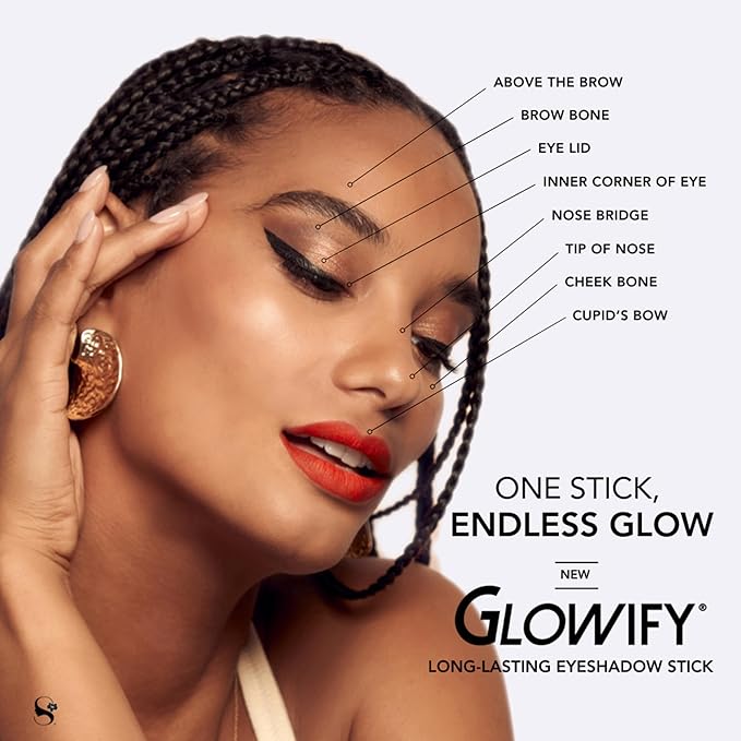 SeneGence Glowify Long-Lasting Eyeshadow Stick, Rose Gold, Multi-Use Highlighter for Eyes, Cheeks, Brow Bone, Effortless Application with Smooth, Velvety Finish