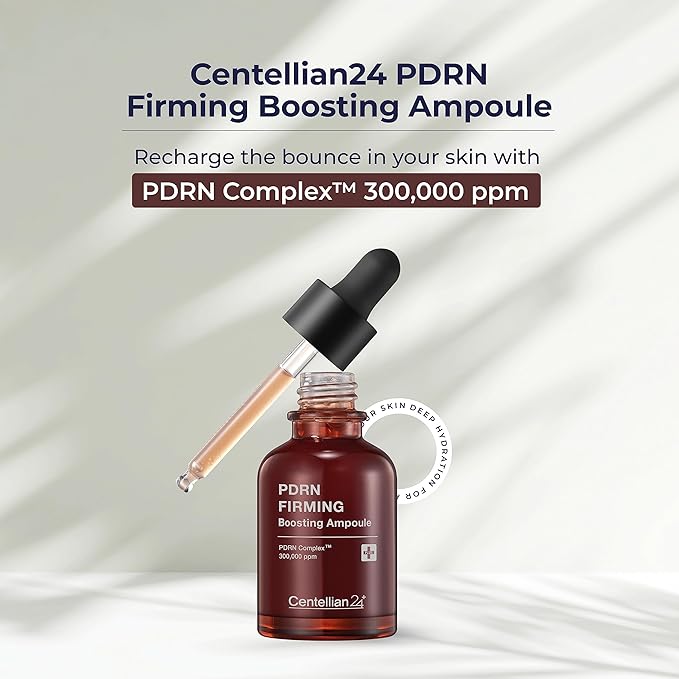 Centellian 24 PDRN Firming Boosting Ampoule (1.01 fl oz) - Improved Skin Elasticity by Dongkook Pharmaceutical. PDRN 300,000 ppm, Hydrolyzed Collagen & Elastin