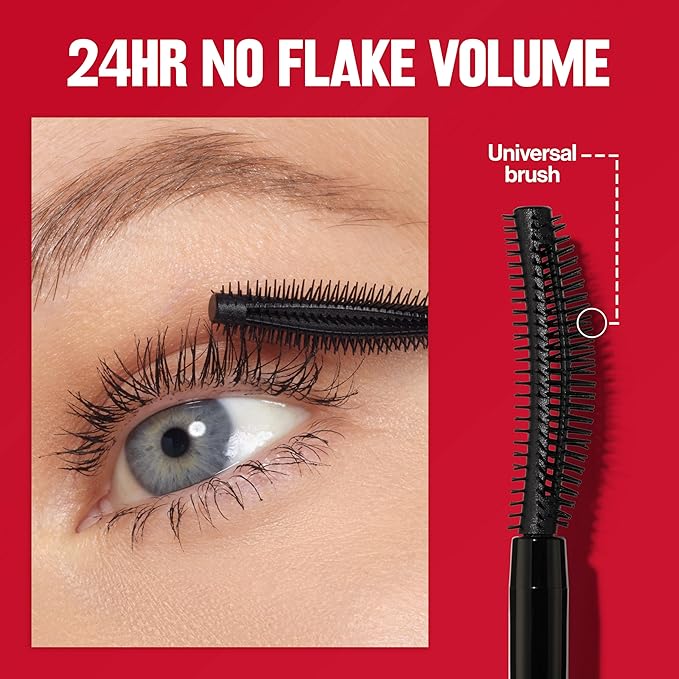 Revlon ColorStay Full Time Mascara, Volumizing Eye Makeup, 24 Hour Wear, Smudge-Proof, Non-Clumping and Flake-Free Formula, 402 Black Brown