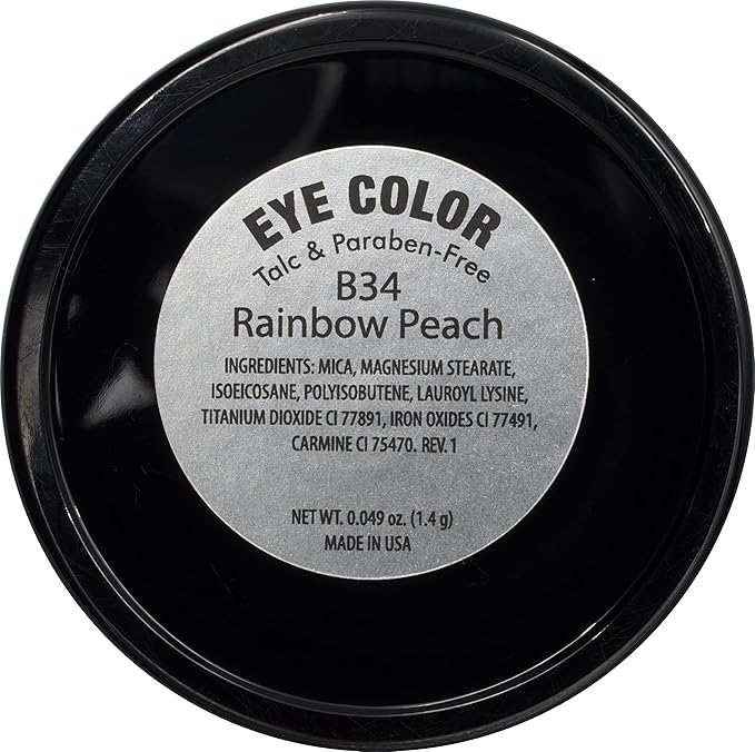 Rainbow Peach Matte Bronze Terracotta Pink Brown Pressed Powder Single Vegan Eyeshadow; Talc, Paraben & Cruelty Free
