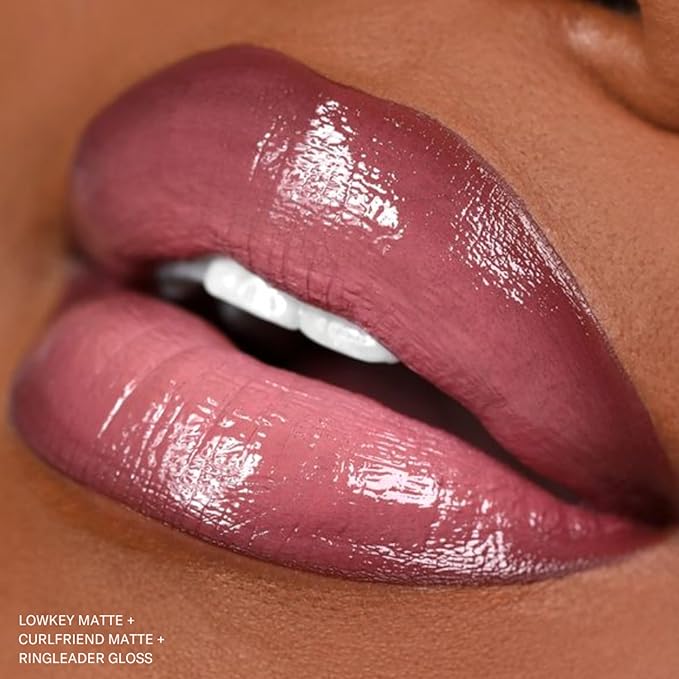 The Lip Bar - Nonstop Liquid Matte Lipstick, Curlfriend (Mauve Pink) - High Pigment - One Swipe - Long Lasting - Jojoba Oil & Vitamin E - Vegan & Cruelty Free - Makeup & Cosmetics - .24 fl oz