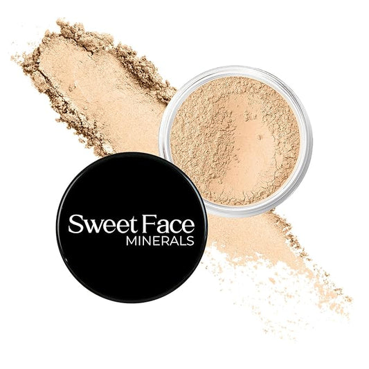 Warm Shade Foundation (5g Full Size Sifter Jar) Matte Mineral Makeup Loose Powder Foundation – Full Coverage, Natural Finish, Noncomedogenic, SPF 30