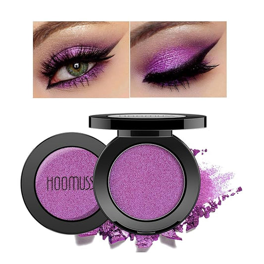 Purple Eyeshadow Matte Handmade Pressed Eyeshadow Powder Palette Long Lasting With No Creasing High Pigmented Intense Color Lilac Eye Shadow (Purple)