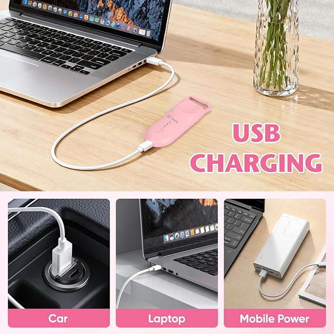 Heated Eyelash Curler - 10s Heat, 3s Curl, Portable Travel-Size Mini Burn-Proof Design 24H Hold | Dual-Temp Control & USB-C Recharge