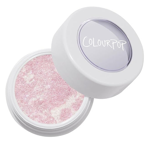 ColourPop Super Shock Highlighter Makeup - High-Pigment, Crème-Powder Face Makeup - Buildable & Blendable Formula with a Unique Bouncy Texture - Candy Floss (0.15 oz)